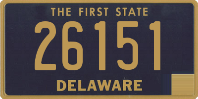 DE license plate 26151