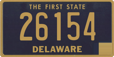 DE license plate 26154