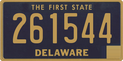 DE license plate 261544