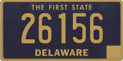 DE license plate 26156