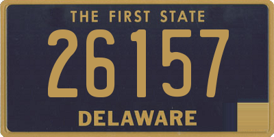 DE license plate 26157