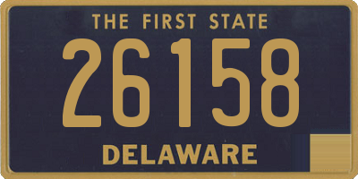 DE license plate 26158