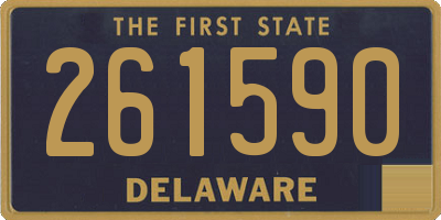 DE license plate 261590