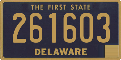 DE license plate 261603