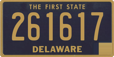 DE license plate 261617