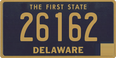 DE license plate 26162