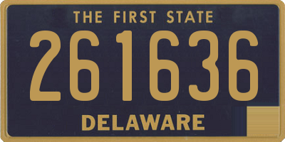 DE license plate 261636