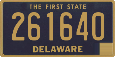 DE license plate 261640