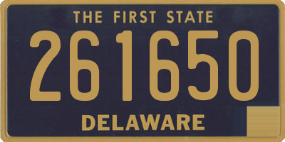 DE license plate 261650
