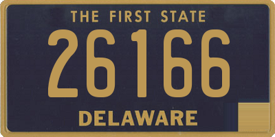 DE license plate 26166