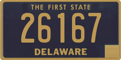 DE license plate 26167