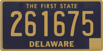 DE license plate 261675