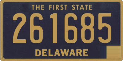 DE license plate 261685
