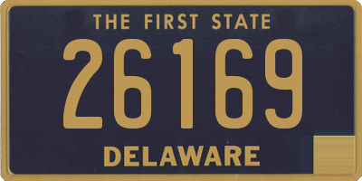 DE license plate 26169