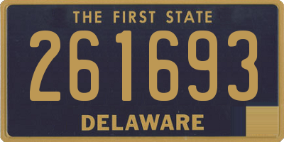 DE license plate 261693