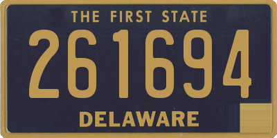 DE license plate 261694