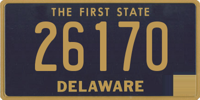 DE license plate 26170