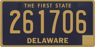 DE license plate 261706