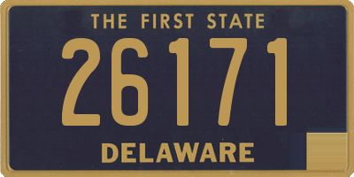 DE license plate 26171