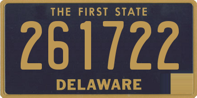 DE license plate 261722
