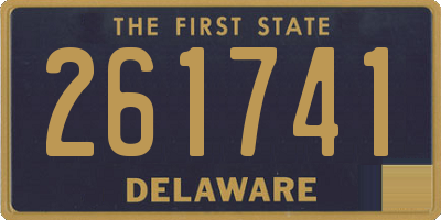 DE license plate 261741