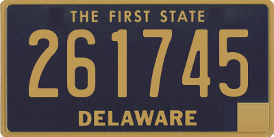 DE license plate 261745