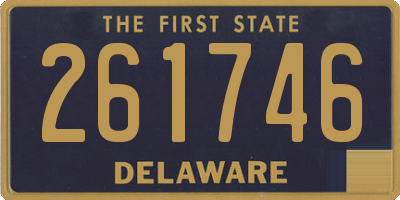 DE license plate 261746