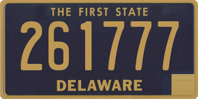 DE license plate 261777