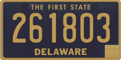 DE license plate 261803