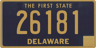 DE license plate 26181