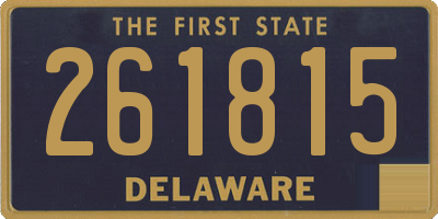 DE license plate 261815