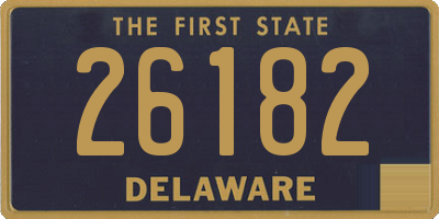 DE license plate 26182