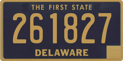 DE license plate 261827