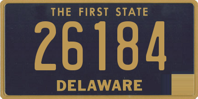 DE license plate 26184