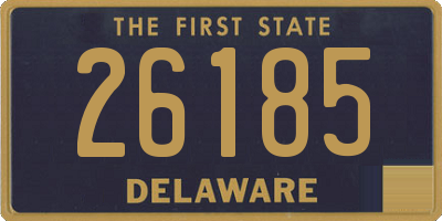 DE license plate 26185
