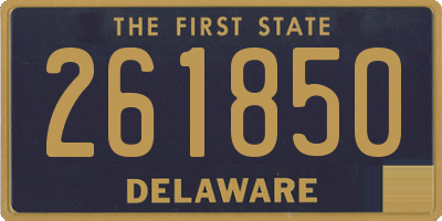 DE license plate 261850