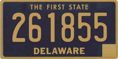 DE license plate 261855