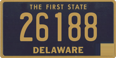 DE license plate 26188