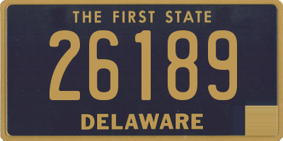 DE license plate 26189