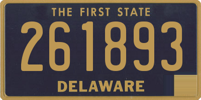 DE license plate 261893