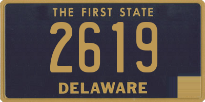 DE license plate 2619