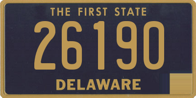 DE license plate 26190
