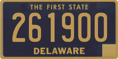 DE license plate 261900