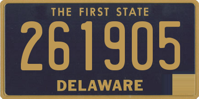 DE license plate 261905