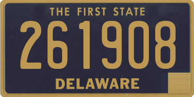 DE license plate 261908