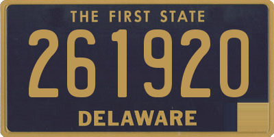 DE license plate 261920