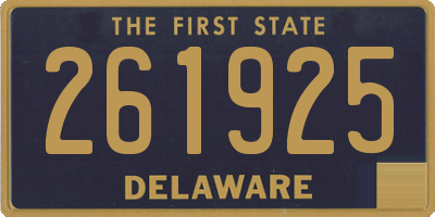 DE license plate 261925