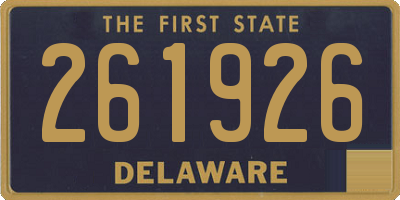DE license plate 261926
