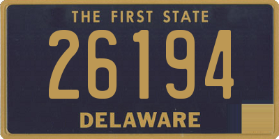 DE license plate 26194