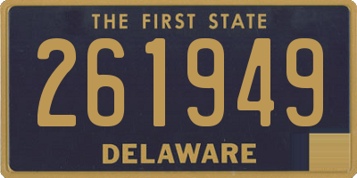 DE license plate 261949